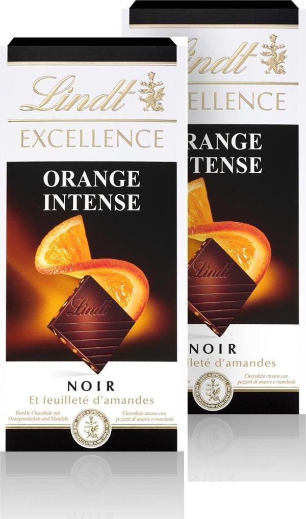 Lindt Excellence Dark Orange 100 G x 2 - Image 1