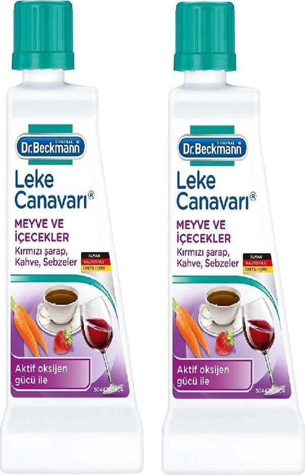 DR BECKMANN LEKE CANAVARI MEYVE VE İÇECEKLER (Kahve,Kırmızı Şarap ,Sebze )  X 2 ADET - Image 1