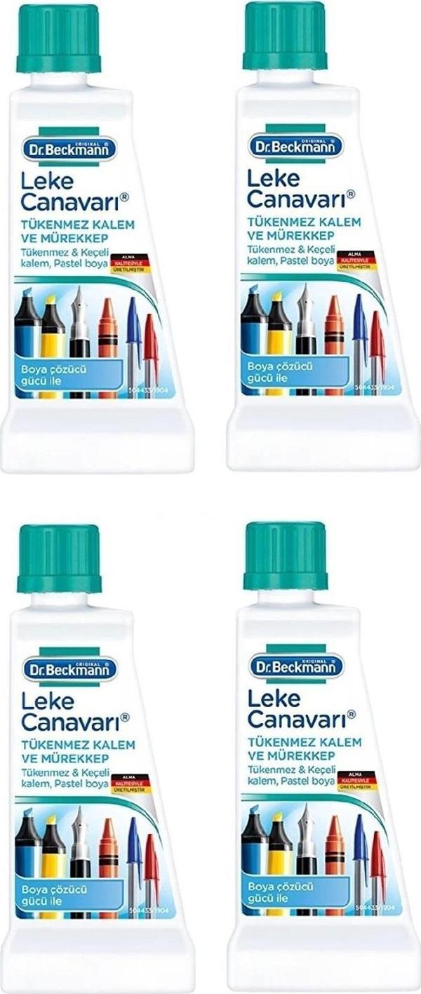 DR BECKMANN LEKE CANAVARI TÜKENMEZ KALEM MÜREKKEP  X 4 ADET - Image 1