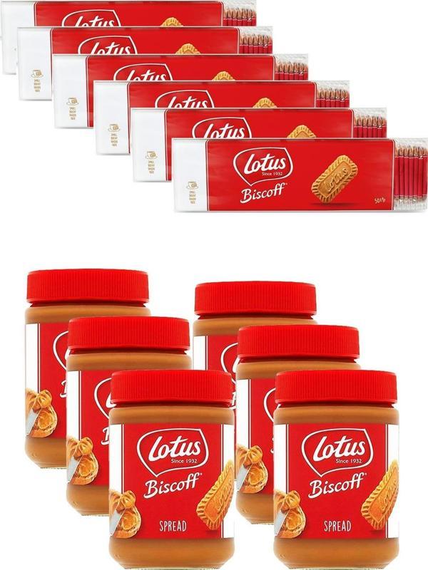 Lotus Biscoff 50*6,25grX 6 Adet + Lotus Biscoff Spread Orıgınal 400 gr x 6 Adet - Image 1