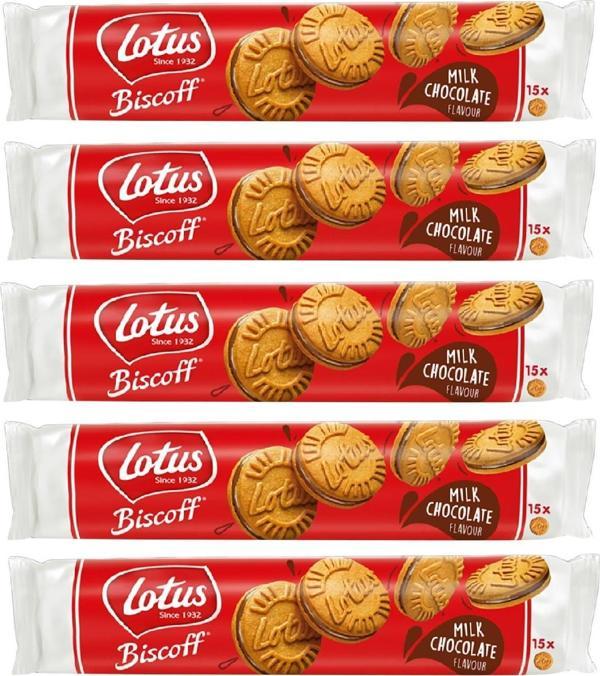 LOTUS BISCOFF SANDWICH BISCOFF CHOCOLATE 150 G - ÇİKOLATA KREMALI BİSKÜVİ X 5 ADET - Image 1