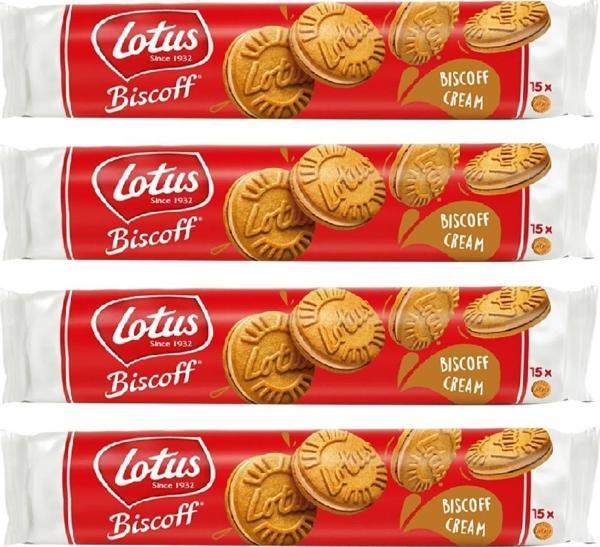 LOTUS BISCOFF SANDWICH BISCOFF CREAM SÜRÜLEBİLİR KREMALI BİSKÜVİ -  150 GR X 4 ADET - Image 1