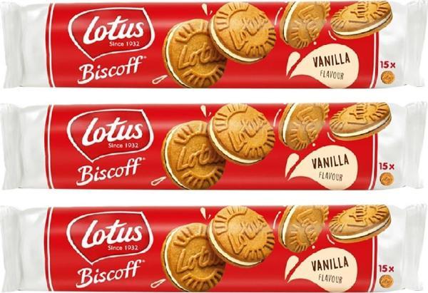 LOTUS BISCOFF SANDWICH BISCOFF VANİLYA KREMALI 150 GR X 3 ADET - Image 1