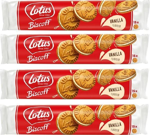 LOTUS BISCOFF SANDWICH BISCOFF VANİLYA KREMALI 150 GR X 4 ADET - Image 1