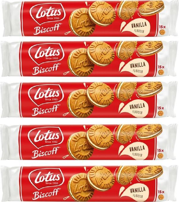 LOTUS BISCOFF SANDWICH BISCOFF VANİLYA KREMALI 150 GR X 5 ADET - Image 1