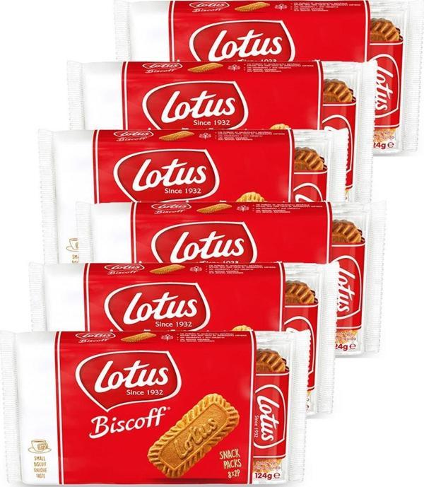Lotus Biscoff Snack 124 G  x 6  - Image 1