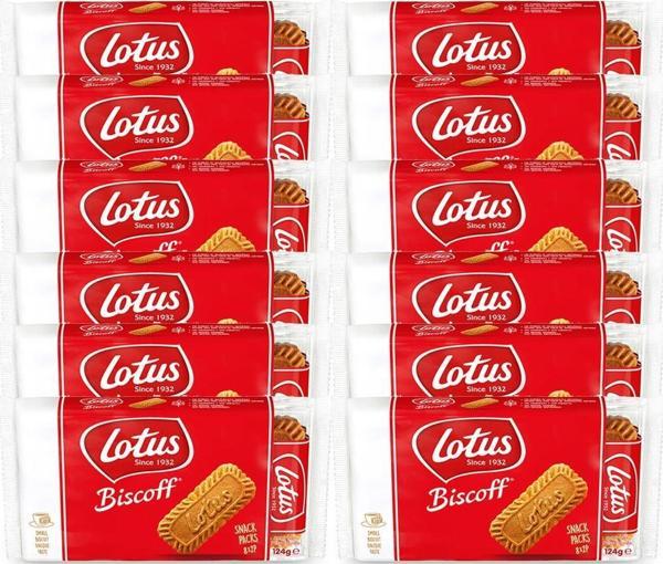 Lotus Biscoff Snack 124 G x 12 - Image 1