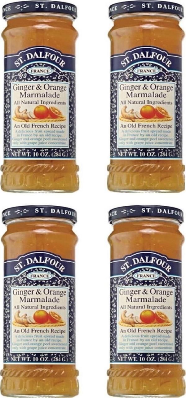 St.Dalfour Zencefil & Portakal Reçeli 284 G x 4 Adet - Image 1