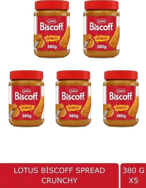 Biscoff Spread Crunchy 380 G X 5 - Image 1