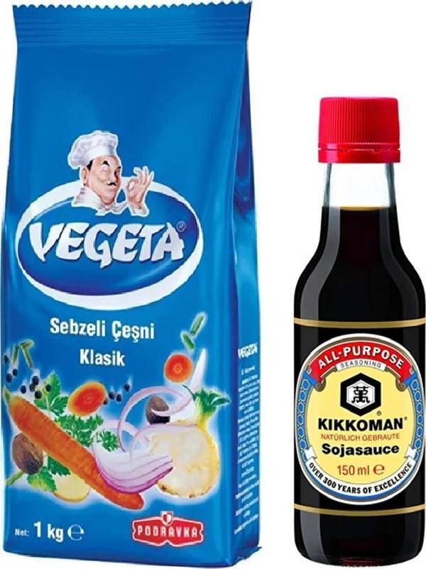 Vegeta Klasik Çeşni 1 Kg + Kikkoman Soya Sosu 150ml - Image 1