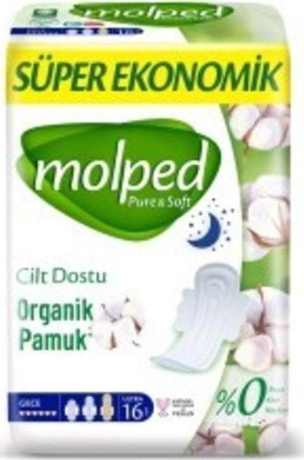 Molped Hijyenik Ped Gece Süper Eko16Lı - Image 1