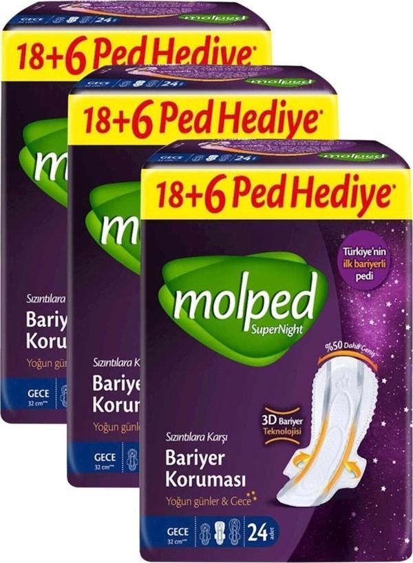 Molped Supernight Gece Dev Ekonomik Paketi 24'Lüx3 Paket - Image 1