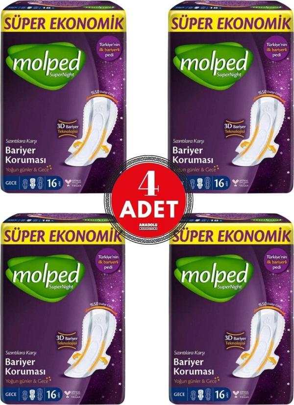 Molped Supernight Yoğun Günler & Gece (Gece) 16'Lı 4 Adet - Image 1