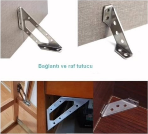 DERECELİ KÖŞE BAĞLANTI ÇİNKO BÜYÜK ( 10 ADET ) - Image 1