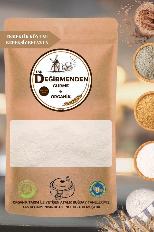 Taş Değirmenden Gurme & Organik Organik Atalık Ekmeklik Köy Unu - Kepeksiz Beyaz Un - 1 Kilo - Image 1