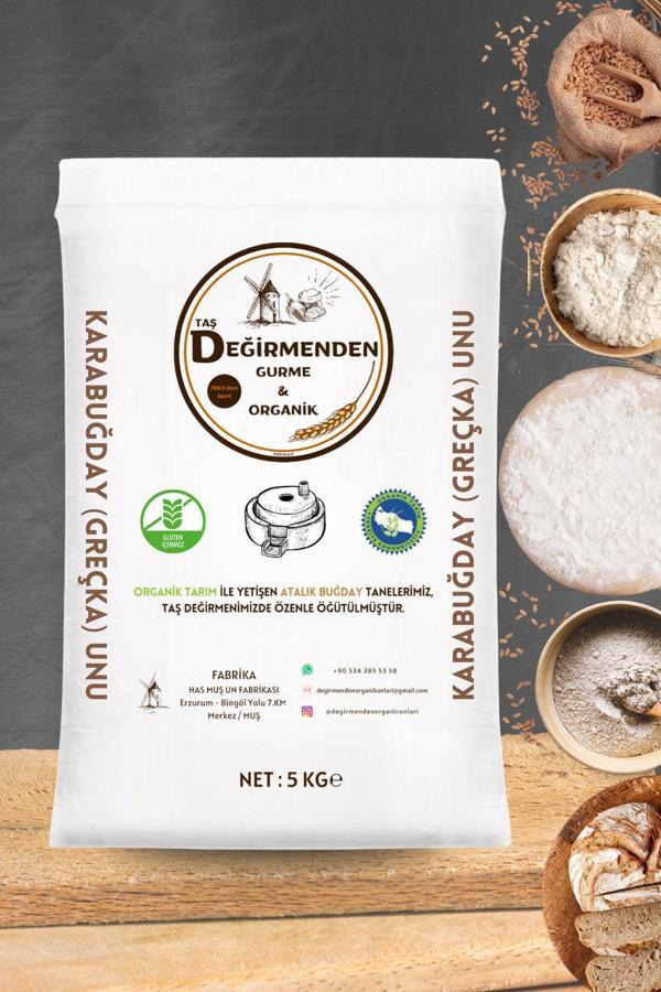 Taş Değirmenden Gurme & Organik Organik Atalık Karabuğday (Greçka) Unu (Gluten İçermez) - 5 Kilo - Image 1