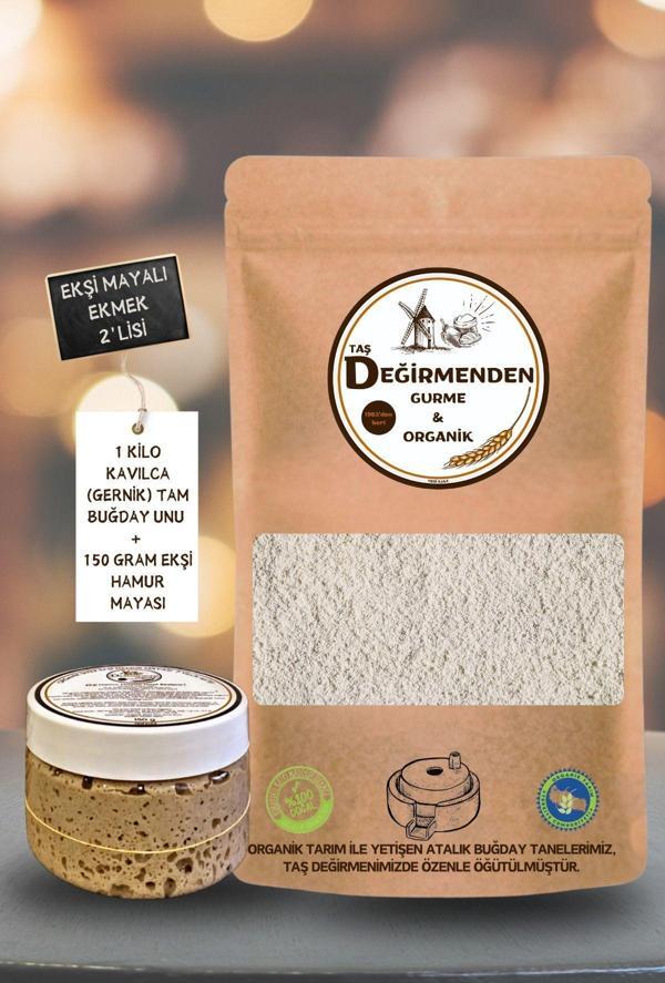Taş Değirmenden Gurme & Organik Organik Atalık Kavılca Gernik Tam Buğday Unu - Siyez Ekşi Hamur Mayası - Image 1