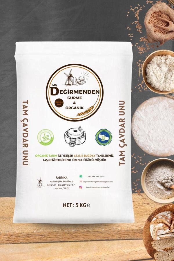 Taş Değirmenden Gurme & Organik Organik Atalık Tam Çavdar Unu - 5 Kilo - Image 1