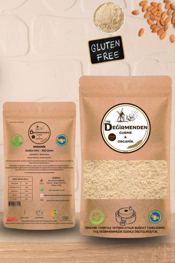 Taş Değirmenden Gurme & Organik Organik Badem Unu (Gluten İçermez) - 300 Gram - Image 1