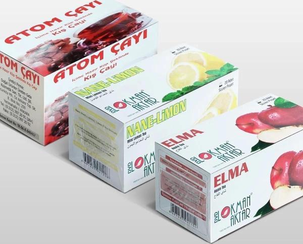 Atom, Nane Limon, Elma Çayı 20 'Li Süzen Poşet 3lü set - Image 1