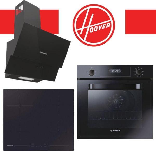Hoover Yeni Elektrikli Siyah Cam 3'Lü Ankastre Set (Hdg6C2Gbtk-Hh64Ccb-3051B) - Image 1