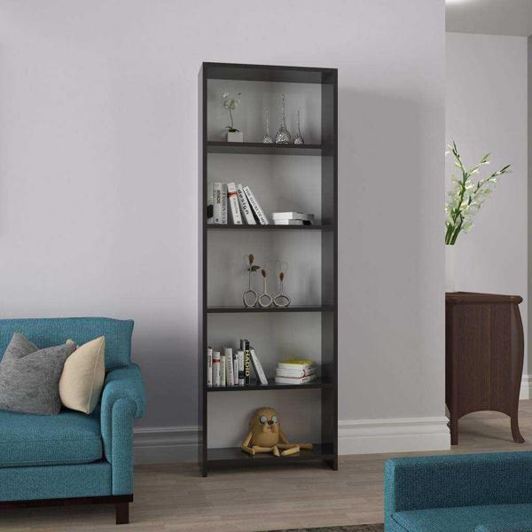 MODİLAYN 5 Raflı Kitaplık HGS Siyah Parlak Ard206 - Image 1