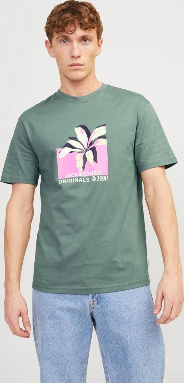 Jack&Jones Jortampa Aop Branding Tee Erkek T-shirt - Image 1