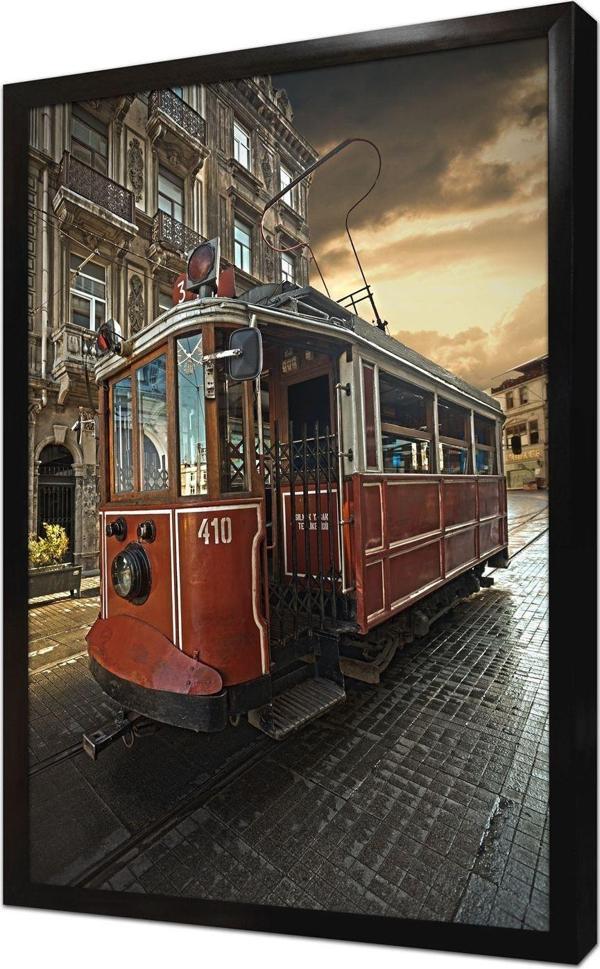 Tablosan Istanbul Taksim Tren Çerçeveli Mdf Tablo - Image 1