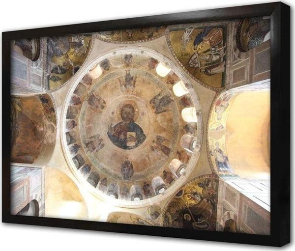 Tablosan Istanbul Hosios Lukas Manastırı Çerçeveli Mdf Tablo - Image 1