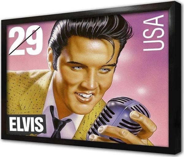 Tablosan Elvis Presley Posteri Çerçeveli Mdf Tablo - Image 1