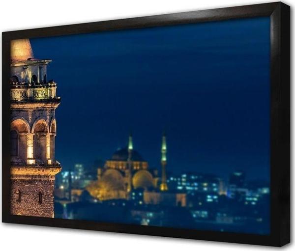 Tablosan Istanbul Galata Kulesi Çerçeveli Mdf Tablo - Image 1