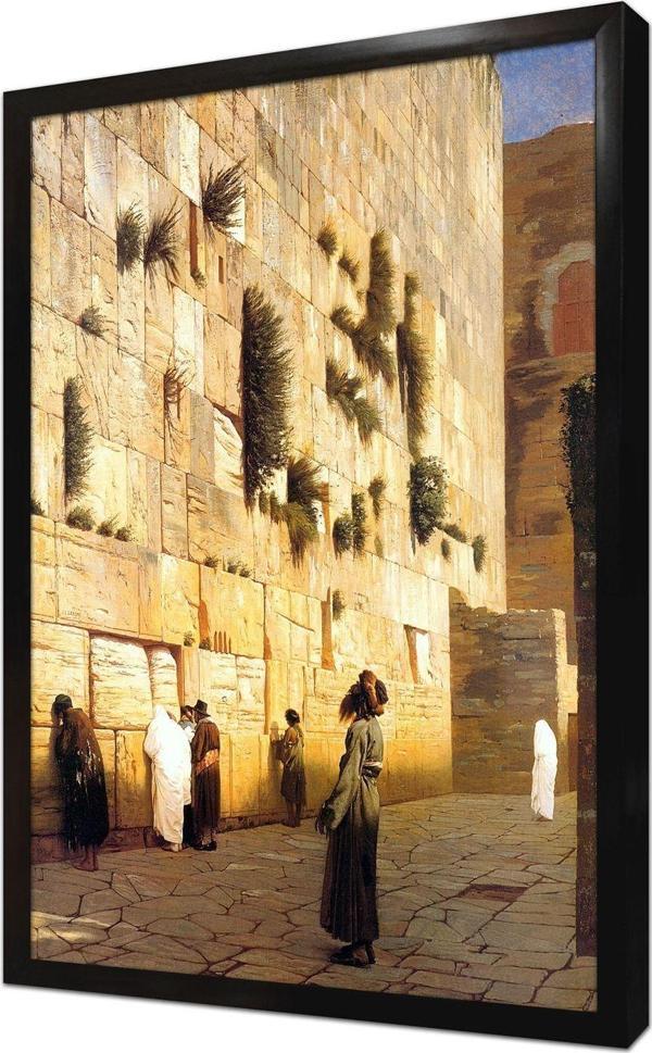 Tablosan Ağlama Duvarı Jean Leon Gerome Çerçeveli Mdf Tablo - Image 1