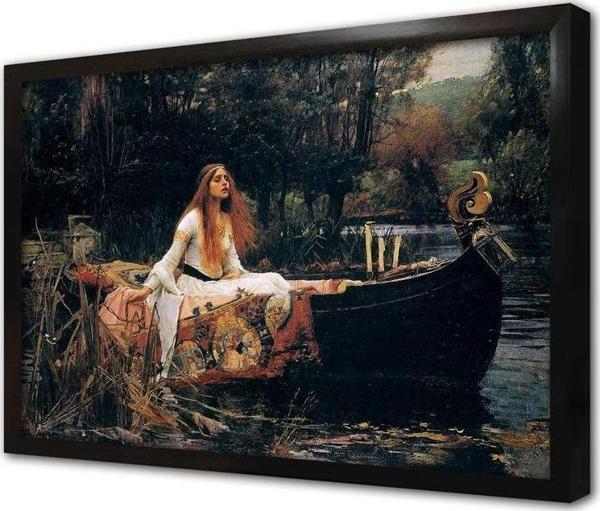 Tablosan The Lady Of Shalott Jw Waterhouse Çerçeveli Mdf Tablo - Image 1