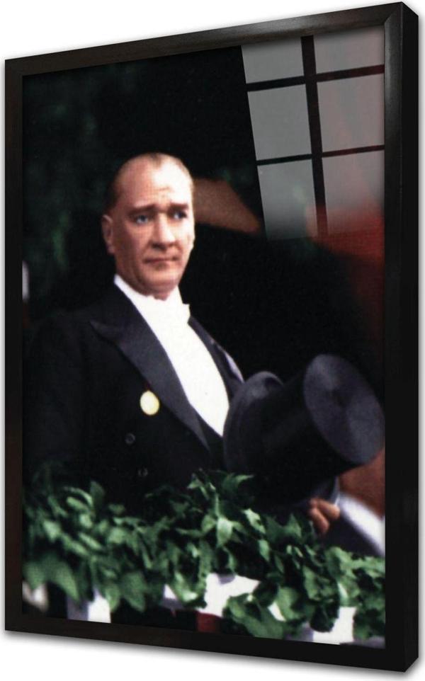 Tablosan Atatürk Çerçeveli Cam Tablo - Image 1