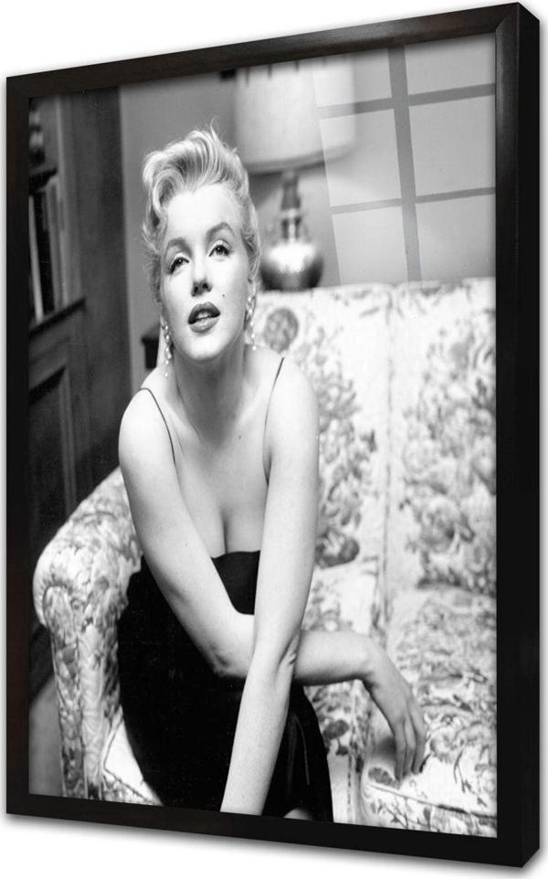 Tablosan Marilyn Monroe Çerçeveli Cam Tablo - Image 1