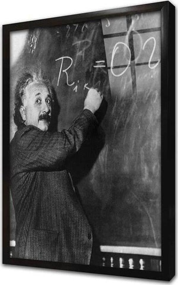 Tablosan Einstein Çerçeveli Cam Tablo - Image 1
