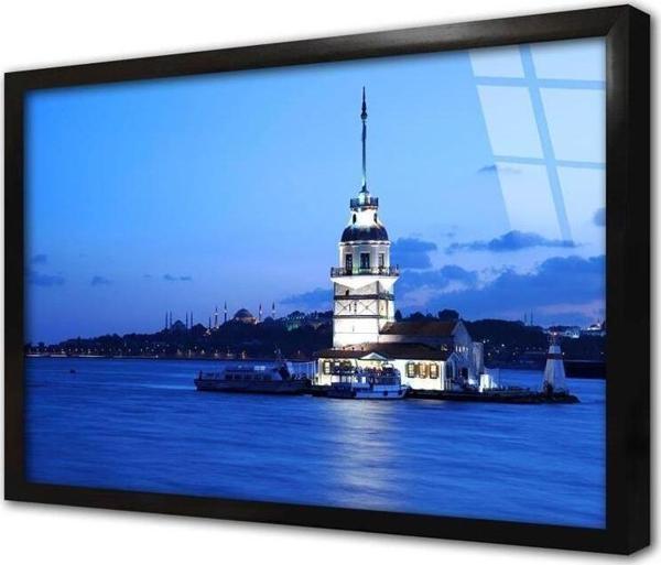 Tablosan Kız Kulesi Çerçeveli Cam Tablo - Image 1