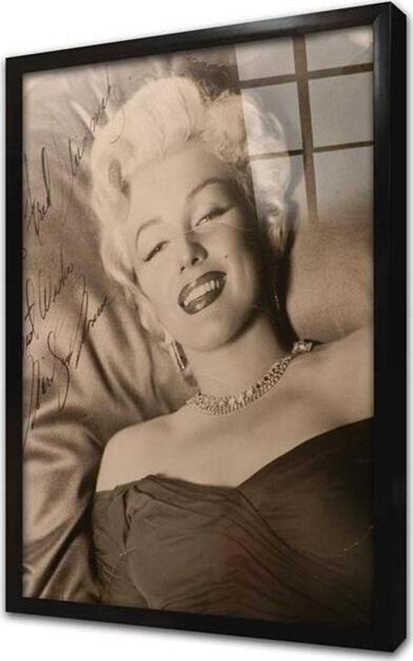 Tablosan Marilyn Monroe Çerçeveli Cam Tablo - Image 1