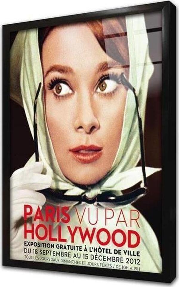 Tablosan Audrey Hepburn Çerçeveli Cam Tablo - Image 1