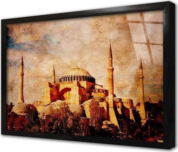 Tablosan Ayasofya Camii Çerçeveli Cam Tablo - Image 1