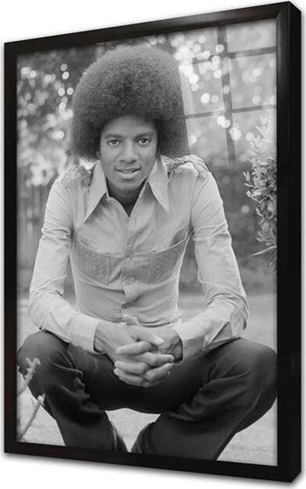 Tablosan Michael Jackson Çerçeveli Cam Tablo - Image 1