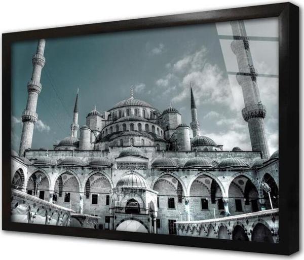Tablosan Sultanahmed Camii Çerçeveli Cam Tablo - Image 1