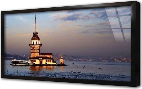 Tablosan Kız Kulesi Çerçeveli Cam Tablo - Image 1