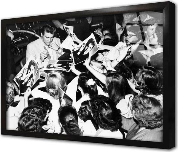Tablosan Elvis Presley Çerçeveli Cam Tablo - Image 1