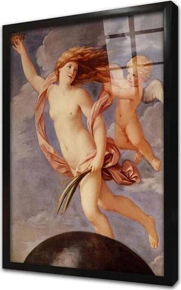 Tablosan Guido Reni Fortune Çerçeveli Cam Tablo - Image 1
