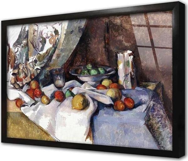 Tablosan Rengarenk Meyve Sepeti Çerçeveli Cam Tablo - Image 1