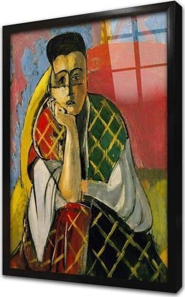 Tablosan Düşünce Henri Matisse Çerçeveli Cam Tablo - Image 1