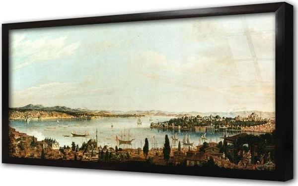 Tablosan Istanbul Panorama Çerçeveli Cam Tablo - Image 1
