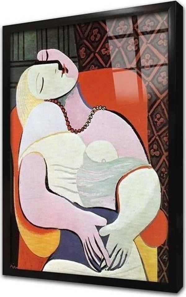 Tablosan Picasso Çerçeveli Cam Tablo - Image 1