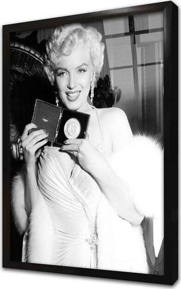 Tablosan Marilyn Monroe Çerçeveli Cam Tablo - Image 1